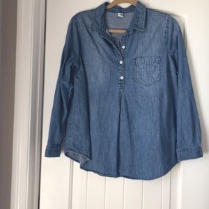Gap Maternity Chambray Shirt